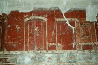 Pared en la Casa de la Partición de Madera